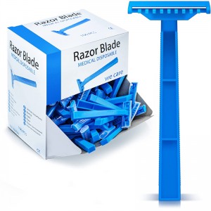 Medikal na Razor na may Suklay na Hindi kinakalawang na Asero Blade Single Blade Unsex Disposable Razor M131