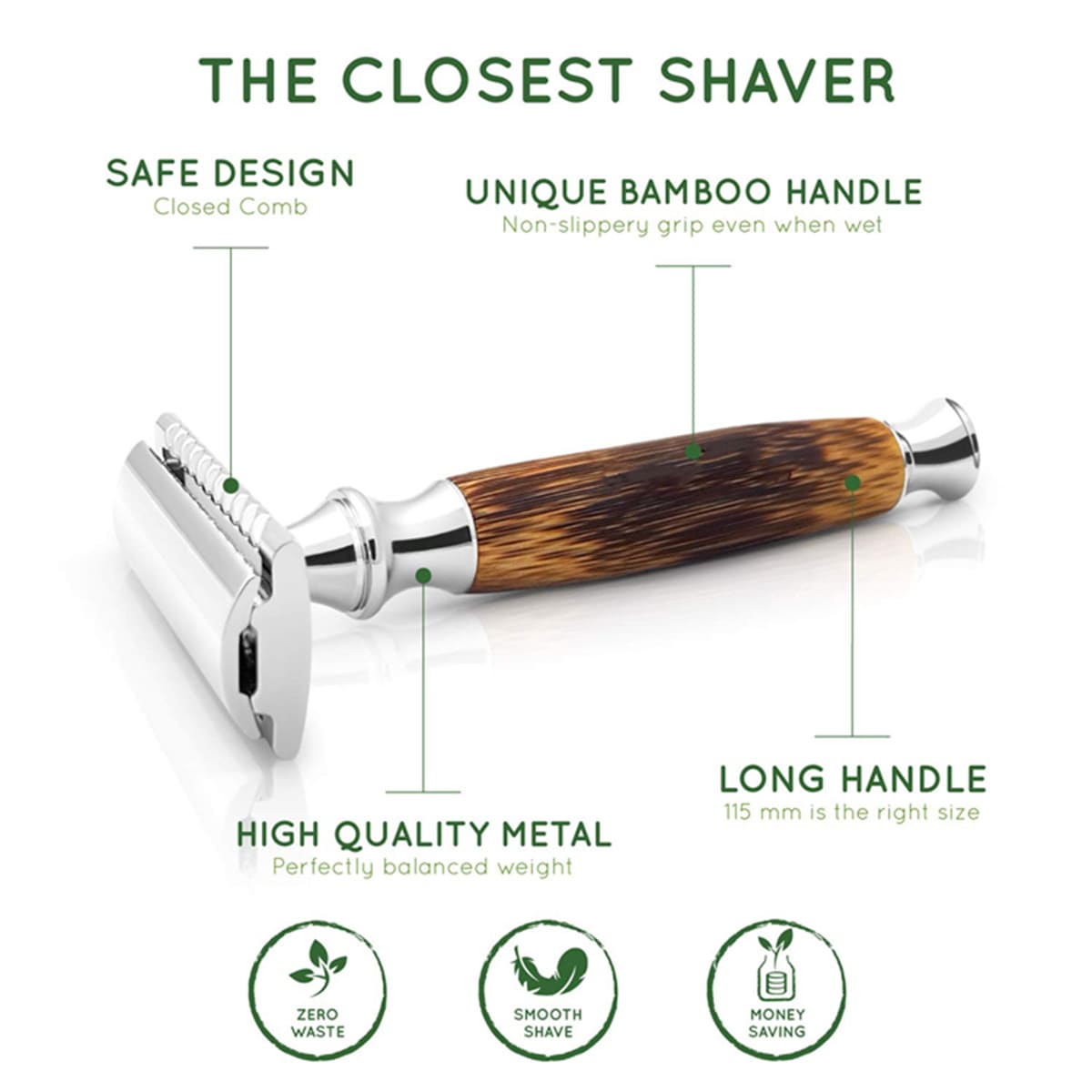 M2203-safety razor-Bamboo Wooden handle_004