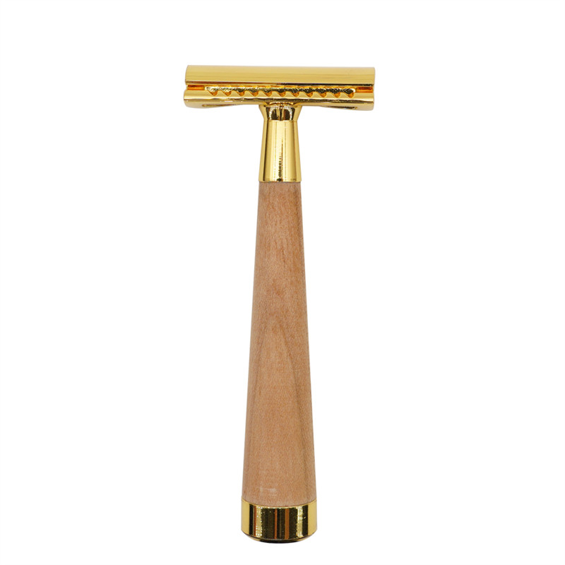 Naturalis Wooden Handle, Nulla Vastum et Plastic Free – Reusable Safety Razor for Men and Women Classical Shaver M2216