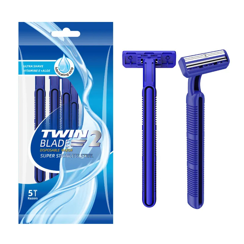 Twin blade disposable shaving Razor for men and women, Sweden stainless steel blade